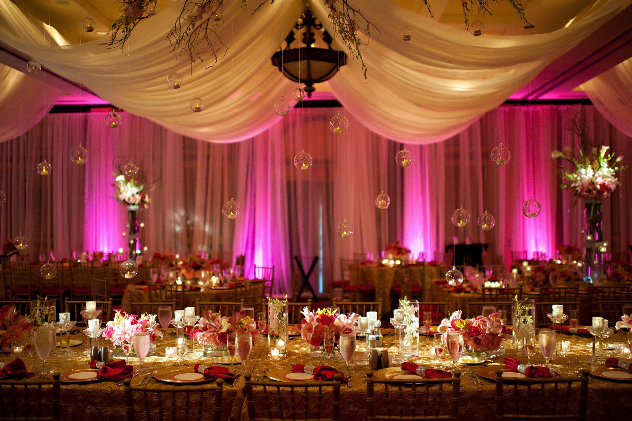 Table settings at a Hammock Beach Resort wedding