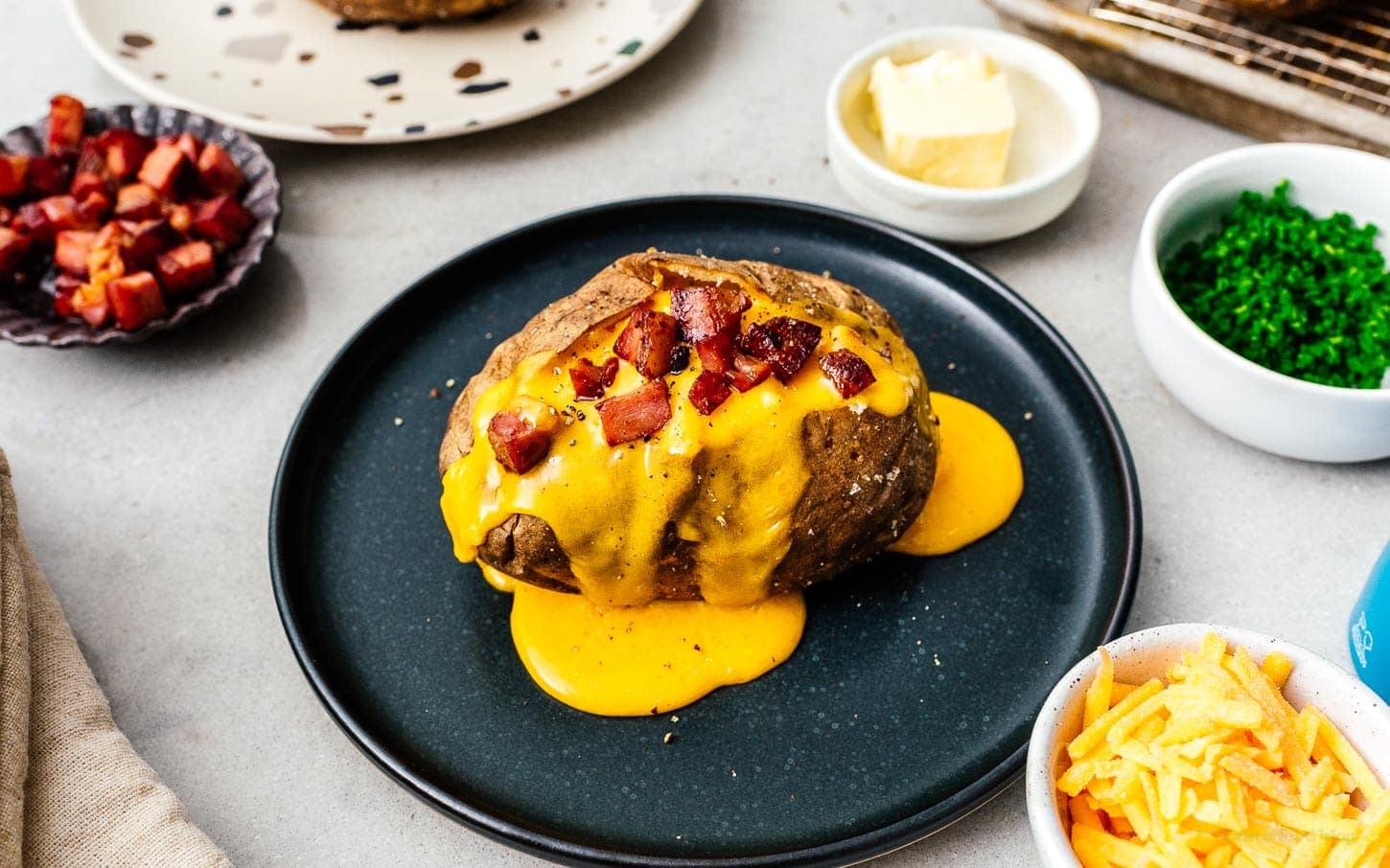 carbonara baked potato | www.iamafoodblog.com