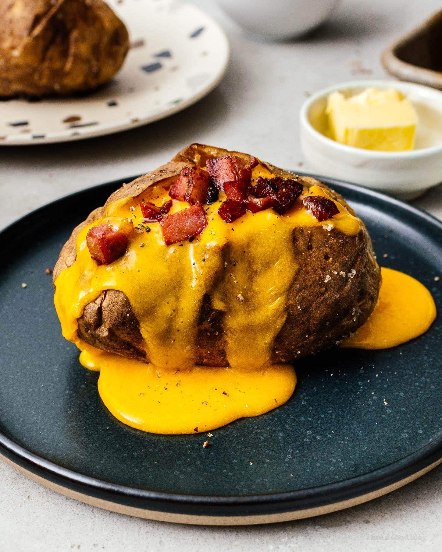 carbonara baked potato | www.iamafoodblog.com