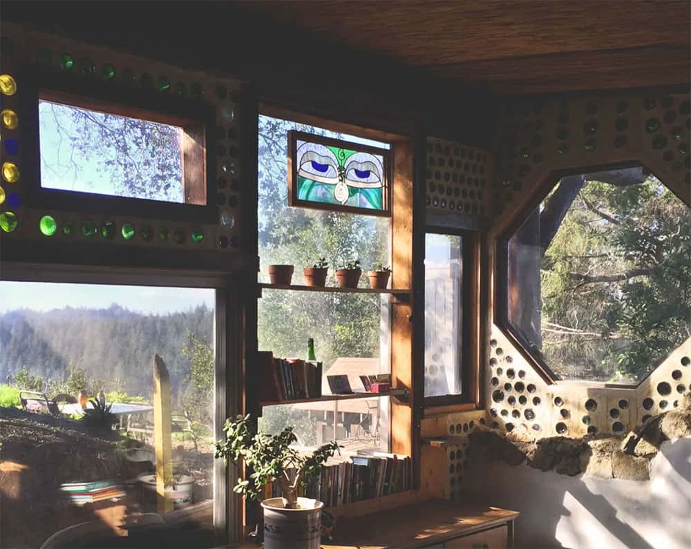 Earthship bathroom