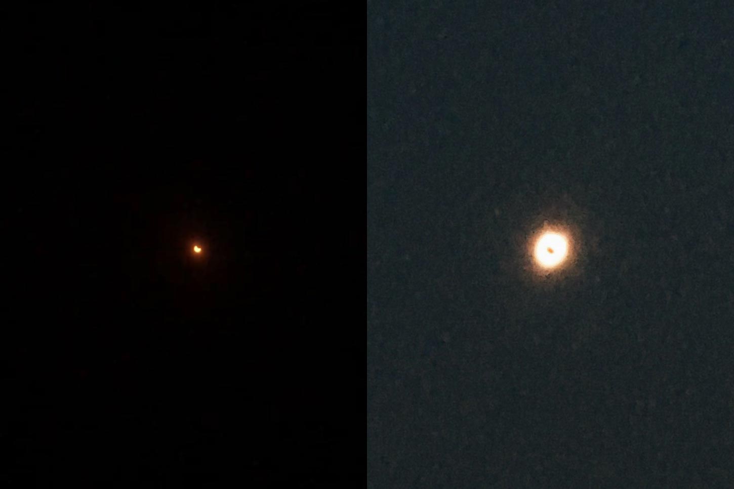 iphone shot of 2024 eclipse | www.iamafoodblog.com