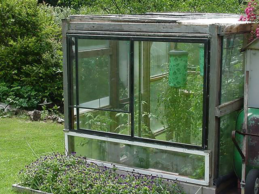 Greenhouse made with old windows