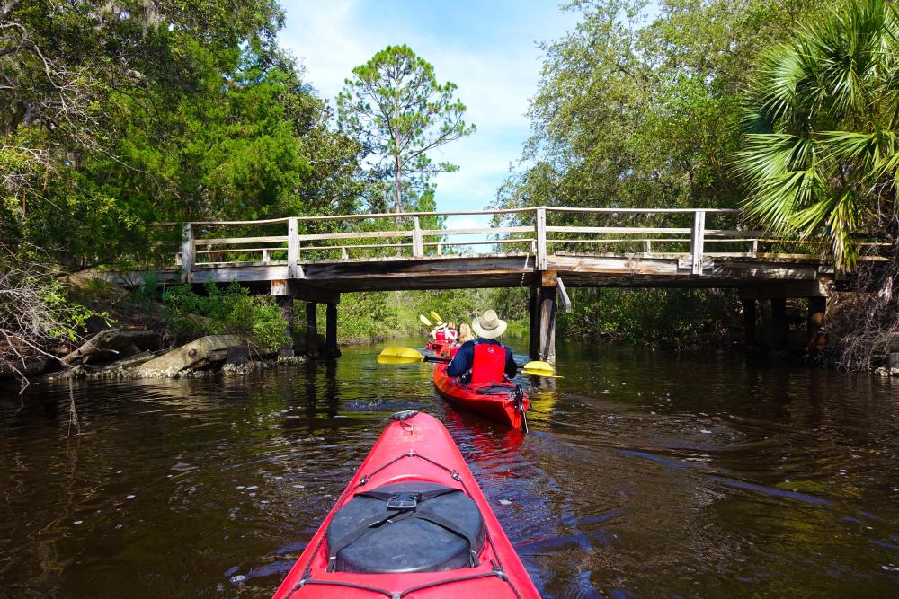 Group Kayaking in Flagler Beach