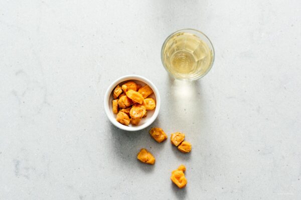Keto Air Fryer Popcorn Cheese Puffs Recipe | www.iamafoodblog.com