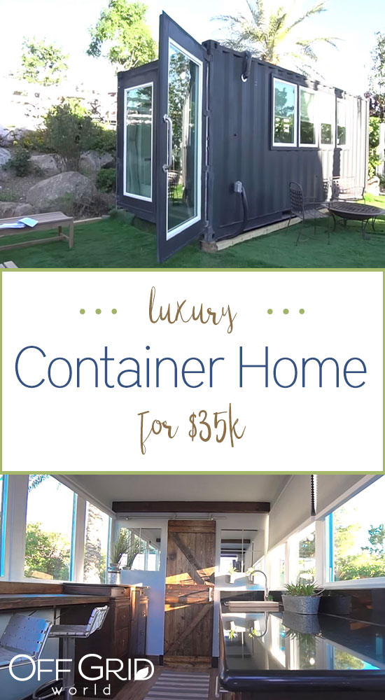 Luxury shipping container home