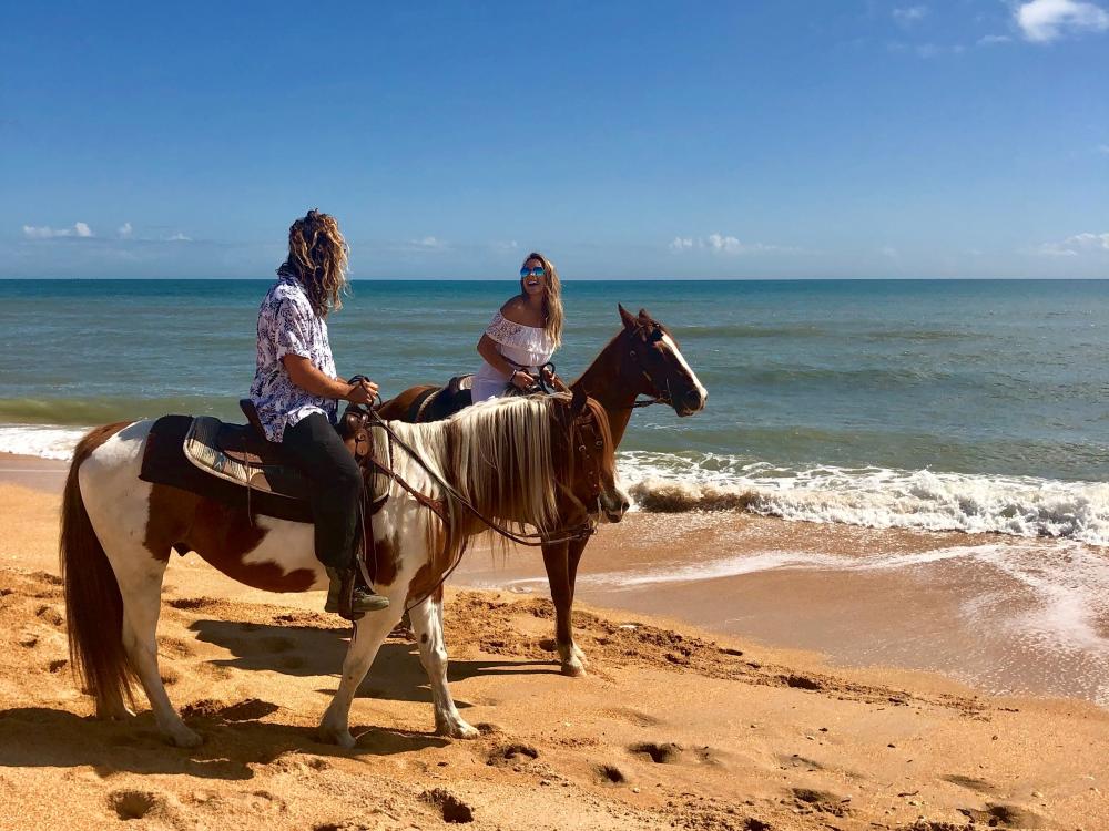 Horseback Riding on the beach in Flagler Beach