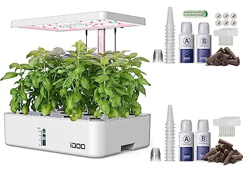 Hydroponics Growing System Bundle, Indoor Garden with LED Grow Light