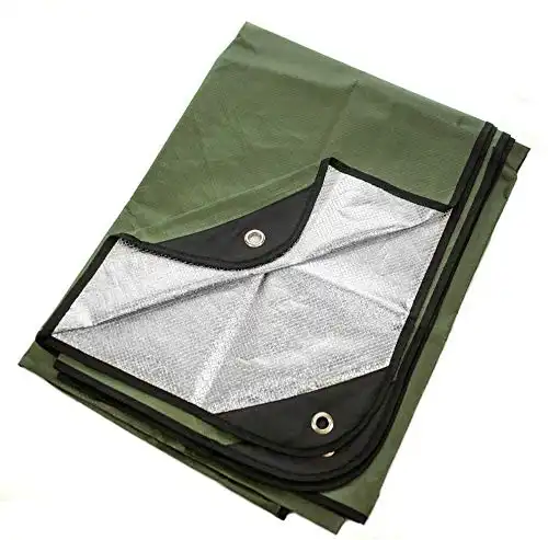 Heavy Duty Survival Blanket – Insulated Thermal Reflective Tarp