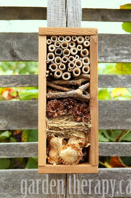 Small DIY bee hotel