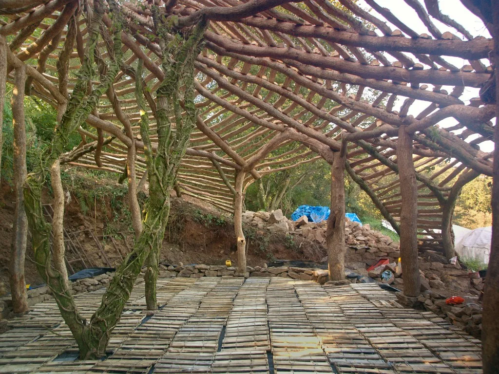 hobbit house interior frame