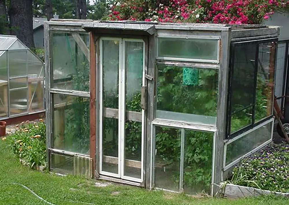 Greenhouse made with old windows