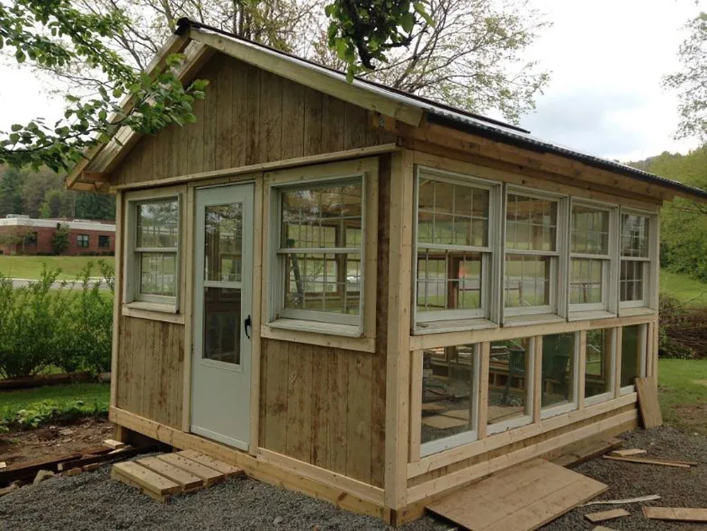 Greenhouse made with old windows