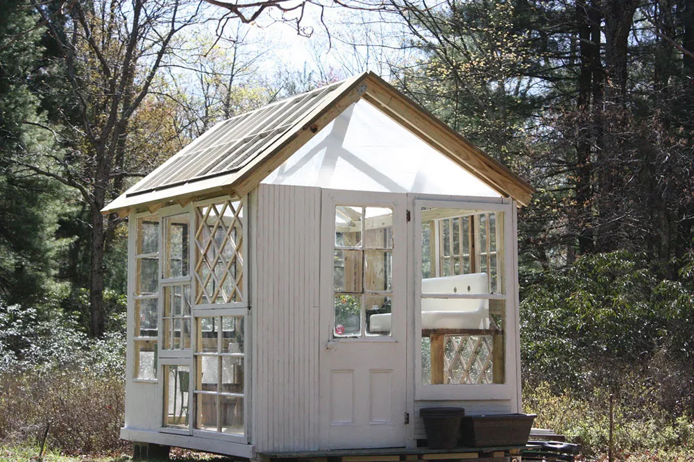 Greenhouse made with old windows