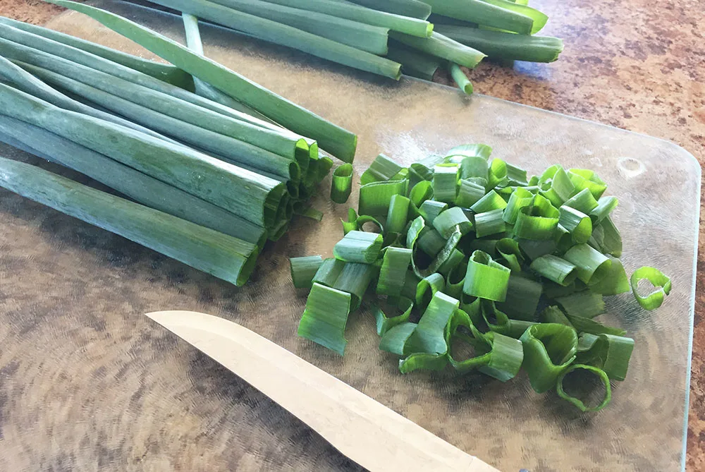 How to preserve green onions