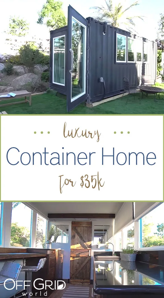 Luxury shipping container home